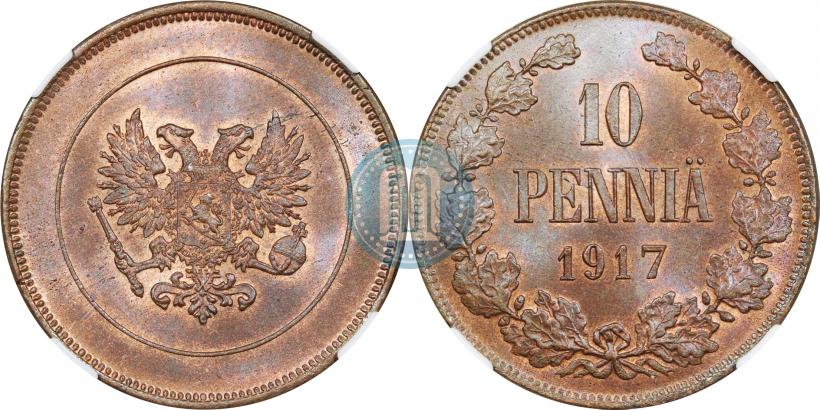 Picture 10 pennia 1917 year  