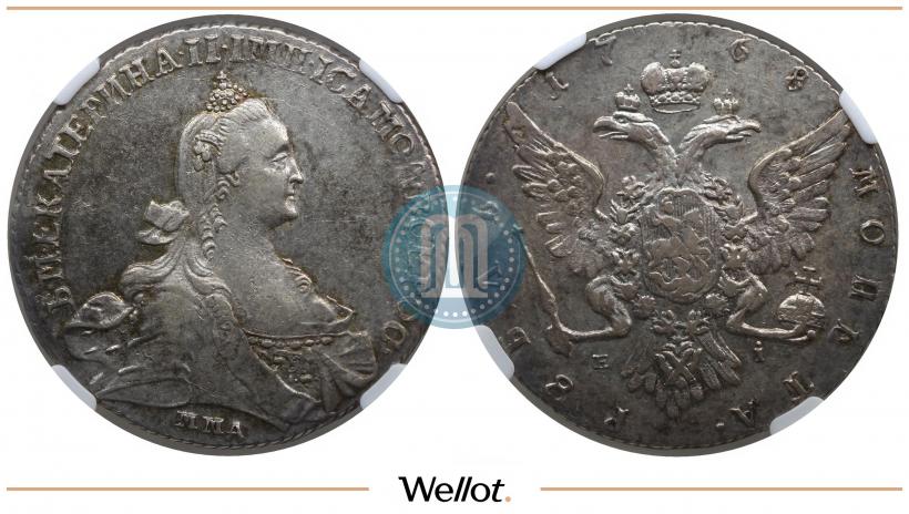 Picture 1 rouble 1768 year ММД-EI 