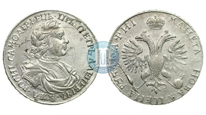 Фото 1 рубль 1718 года OK 