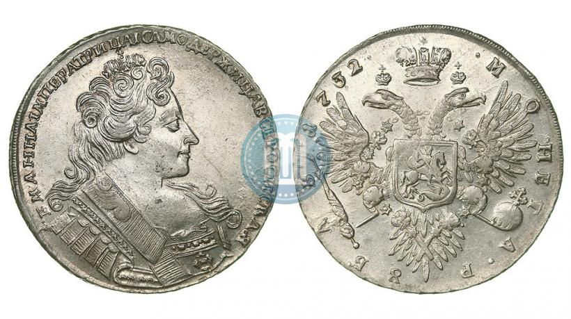 Фото 1 рубль 1732 года  