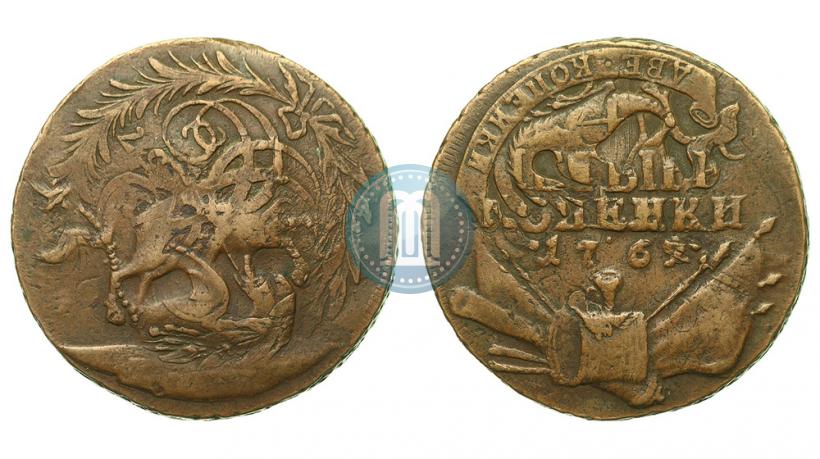 Фото 4 копейки 1762 года  
