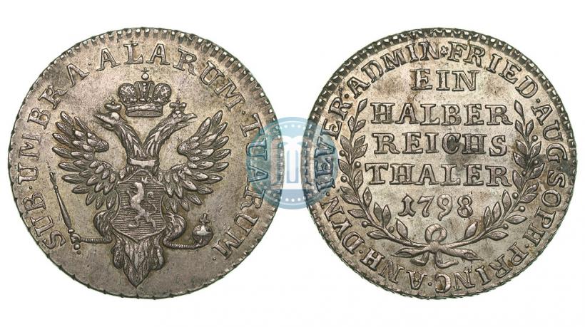 Фото Ein halber reichsthaler 1798 года  "Княжество Йевер"