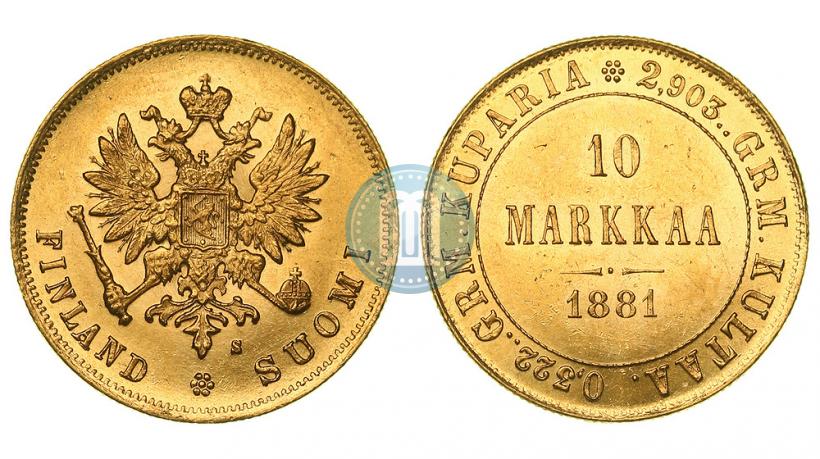Фото 10 марок 1881 года S 