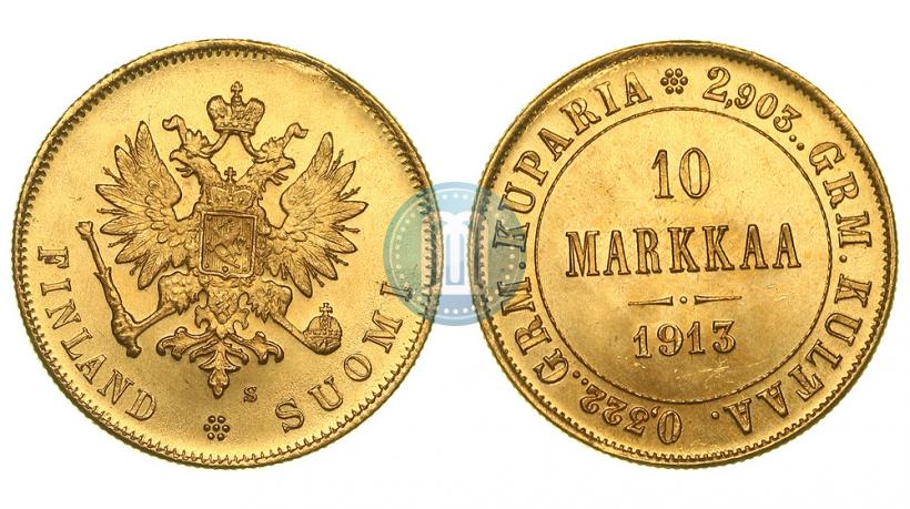 Фото 10 марок 1913 года S 