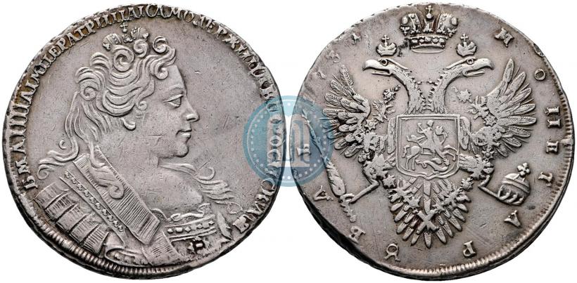 Фото 1 рубль 1731 года  