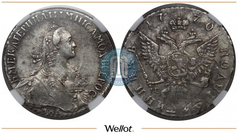 Фото Полуполтинник 1770 года ММД-EI 
