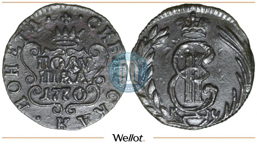 Фото Полушка 1770 года КМ 