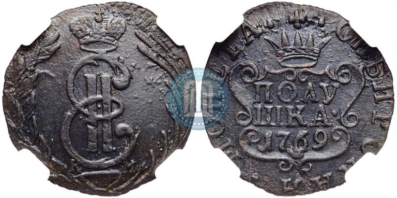 Фото Полушка 1769 года КМ 