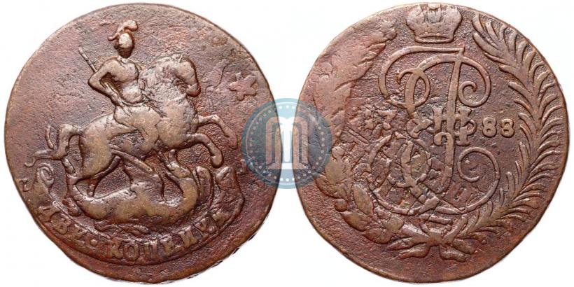 Picture 2 kopecks 1788 year СПМ 