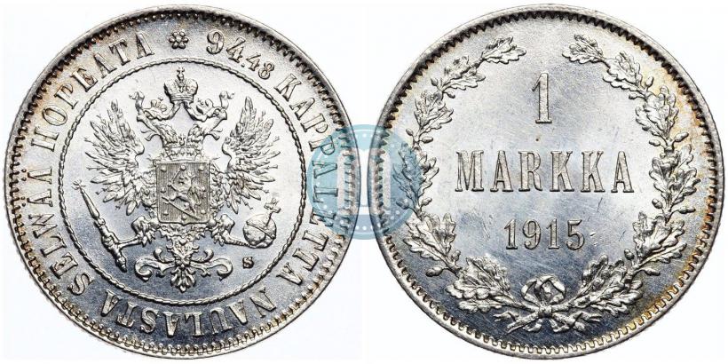 Picture 1 markka 1915 year S 
