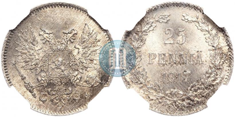 Фото 25 пенни 1917 года S 