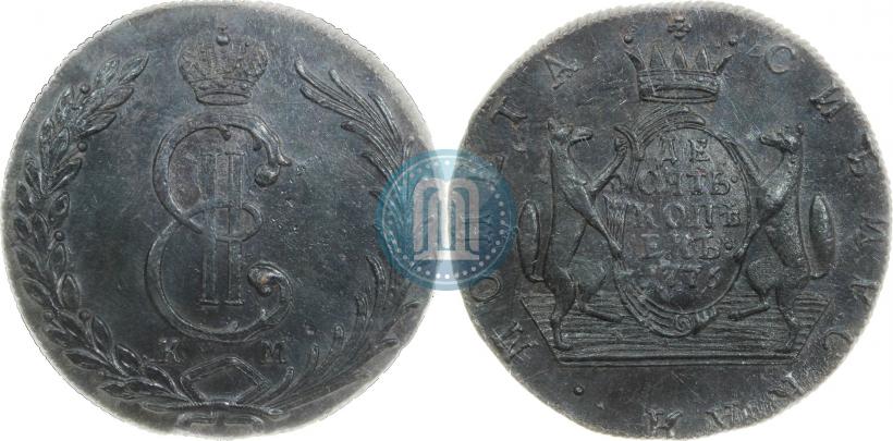 Picture 10 kopecks 1776 year КМ 