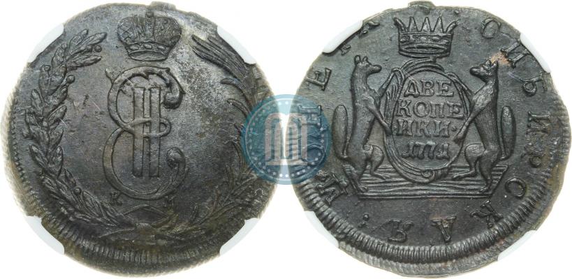Фото 2 копейки 1771 года КМ 