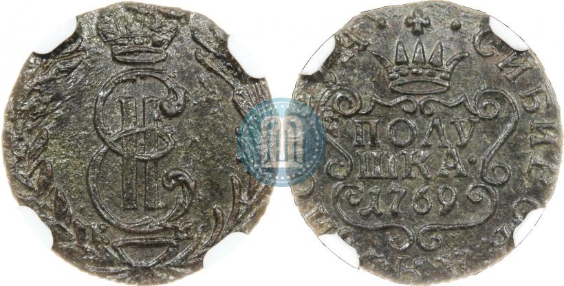 Фото Полушка 1769 года КМ 