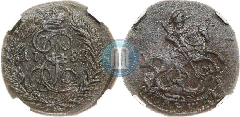 Фото Полушка 1785 года КМ 