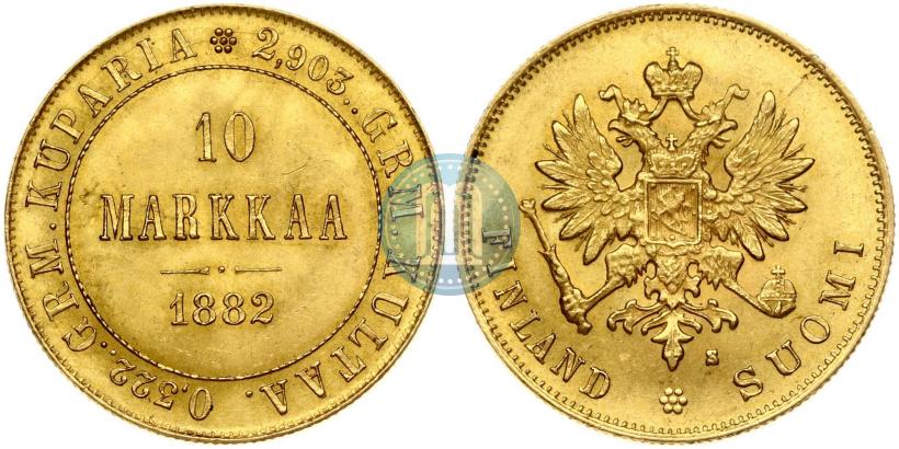 Picture 10 markkaa 1882 year S 