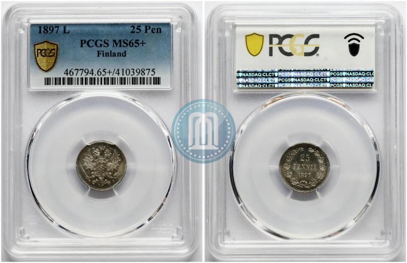 Picture 25 pennia 1897 year L 