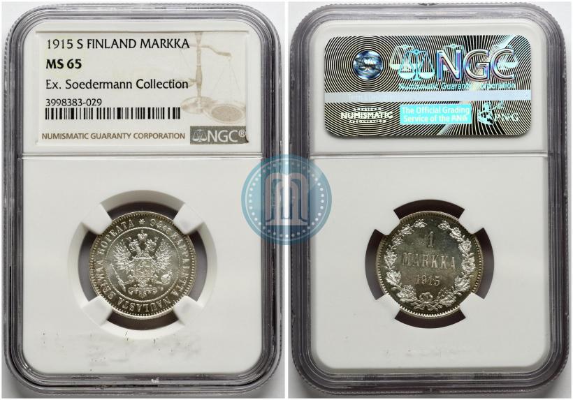 Picture 1 markka 1915 year S 