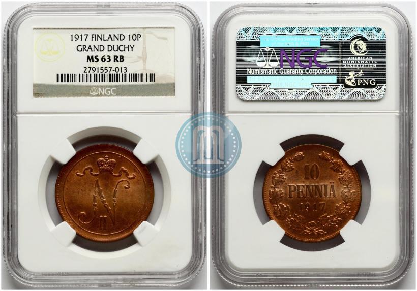 Picture 10 pennia 1917 year  