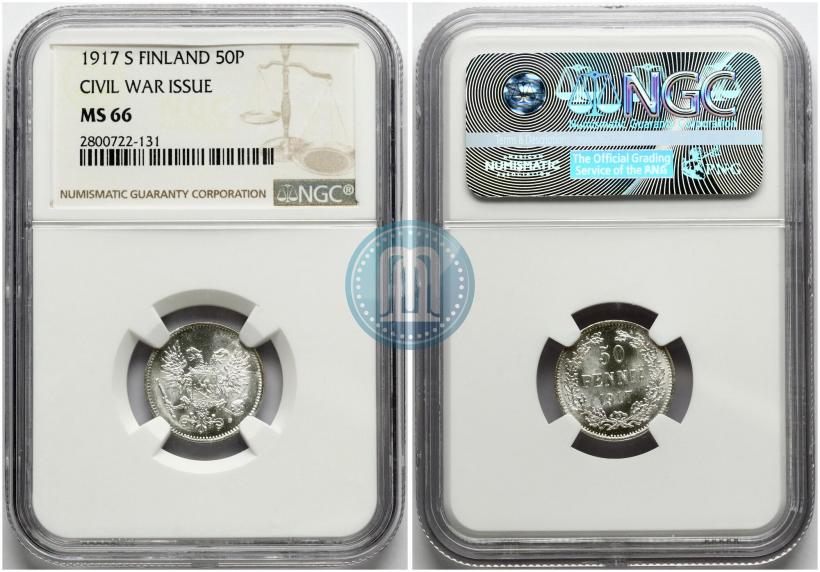 Picture 50 pennia 1917 year S 