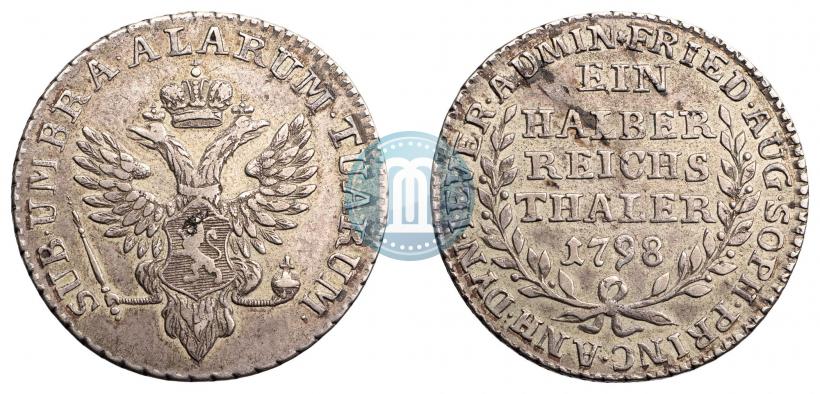 Фото Ein halber reichsthaler 1798 года  "Княжество Йевер"