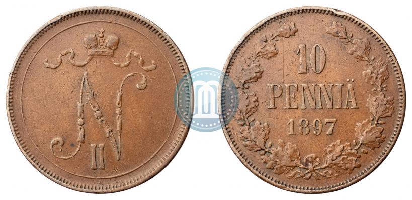Фото 10 пенни 1897 года  