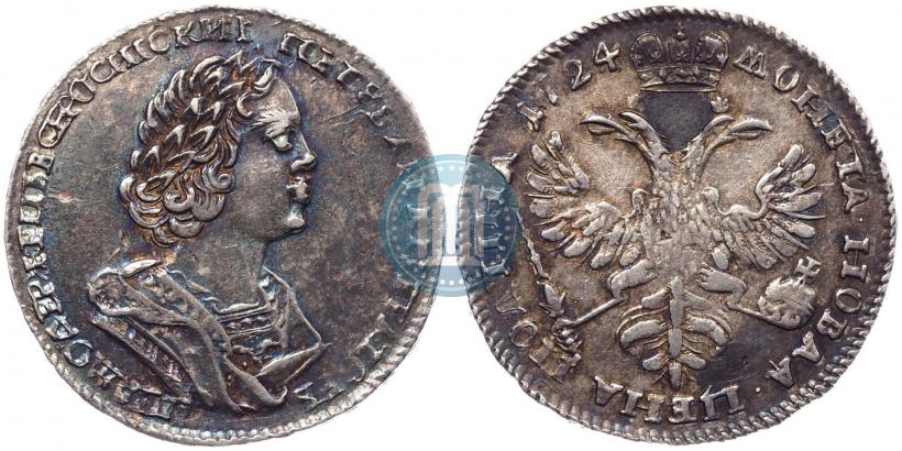 Picture Poltina 1724 year  "Portrait in ancient armour"