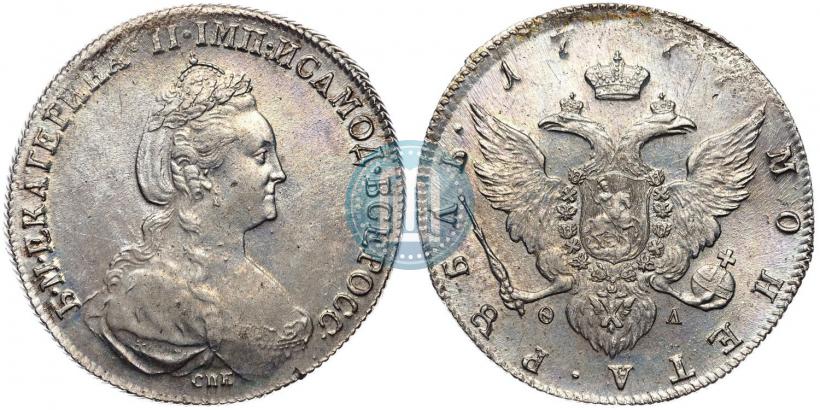 Picture 1 rouble 1777 year СПБ-ФЛ 