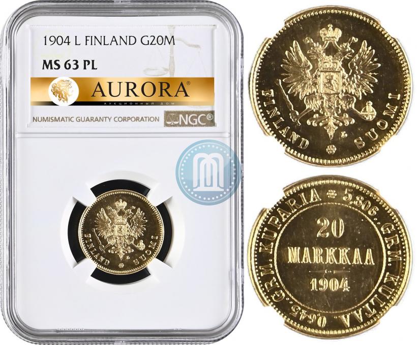 Picture 20 markkaa 1904 year L 