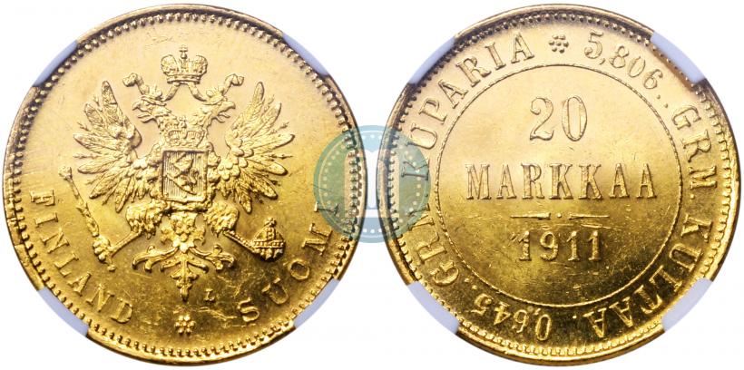 Picture 20 markkaa 1911 year L 