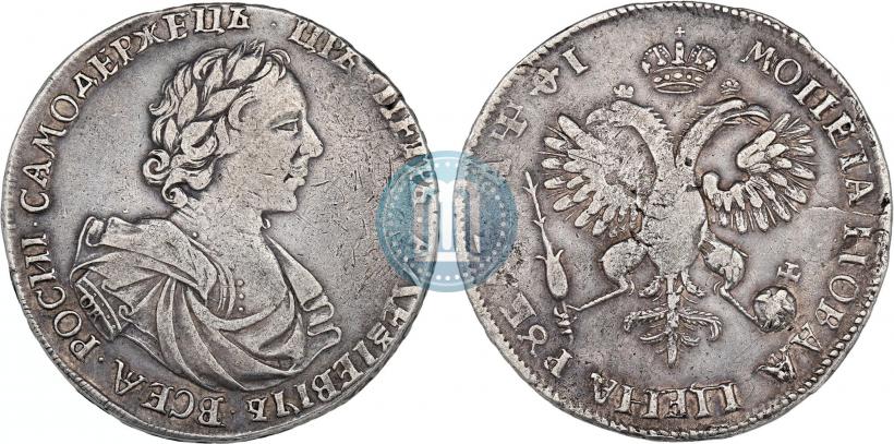 Фото 1 рубль 1719 года OK-L "Портрет в латах"