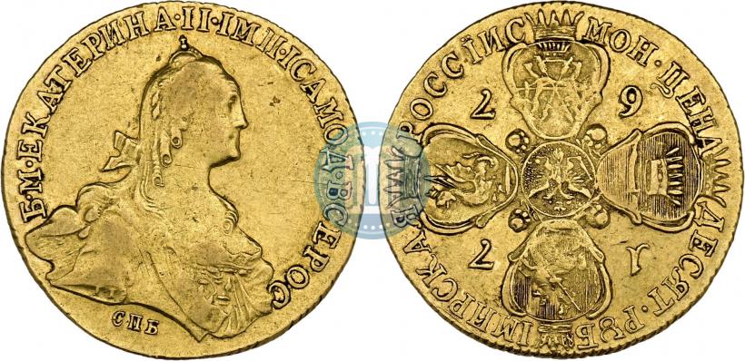 Фото 10 рублей 1776 года СПБ 