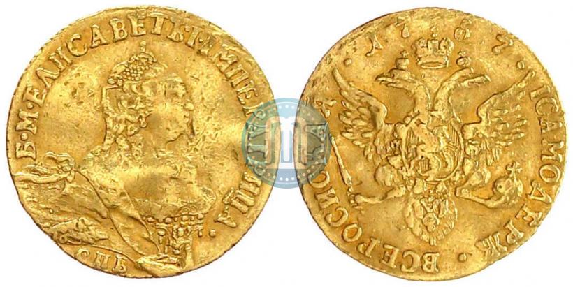 Picture 1 ducat 1757 year СПБ-Ю 