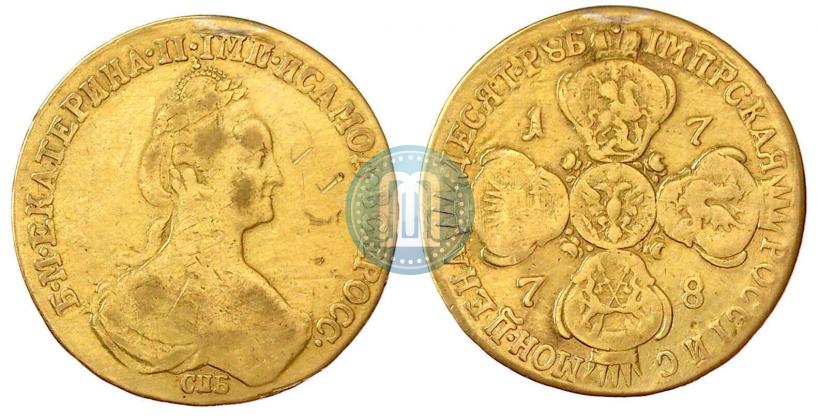Picture 10 roubles 1778 year СПБ 