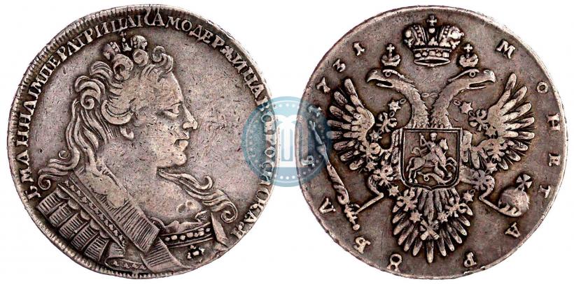 Picture 1 rouble 1731 year  