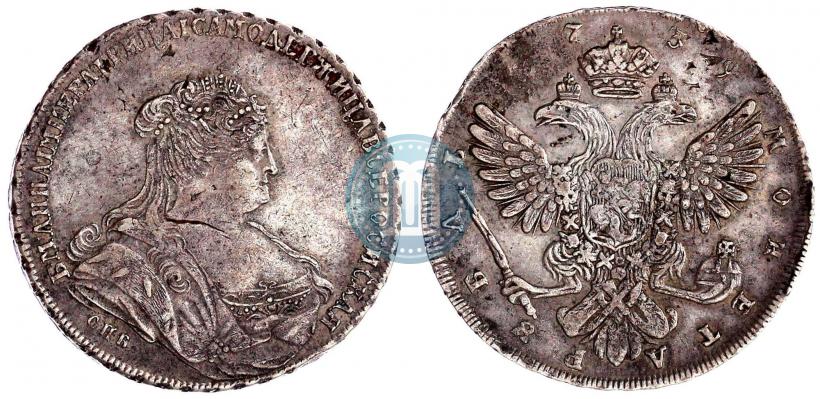 Picture 1 rouble 1739 year СПБ "Petersburg type"
