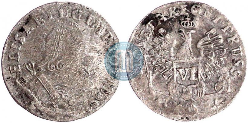 Picture 1/6 Thaler 1761 year  