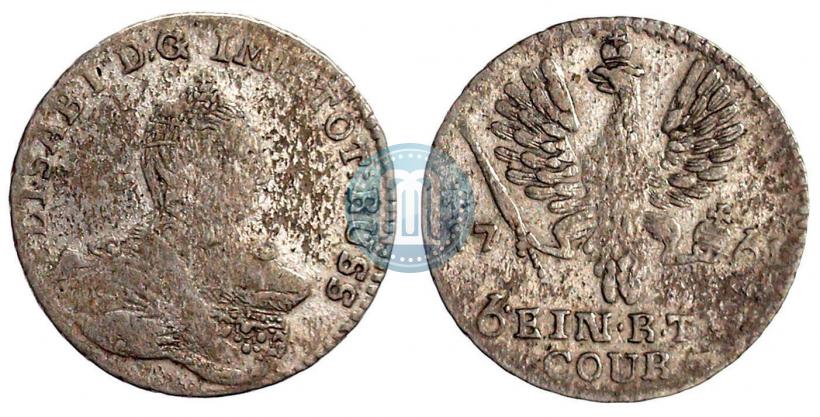 Picture 1/6 Thaler 1761 year  