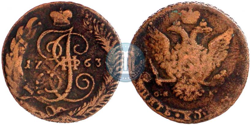 Picture 5 kopecks 1763 year СПМ 