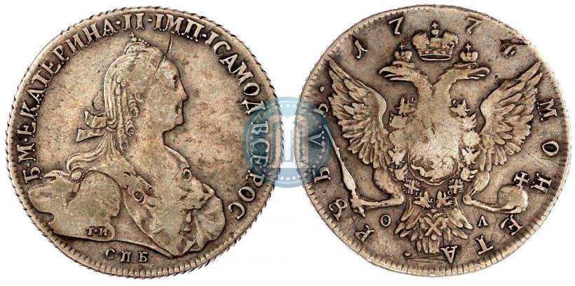 Picture 1 rouble 1774 year СПБ-ФЛ 