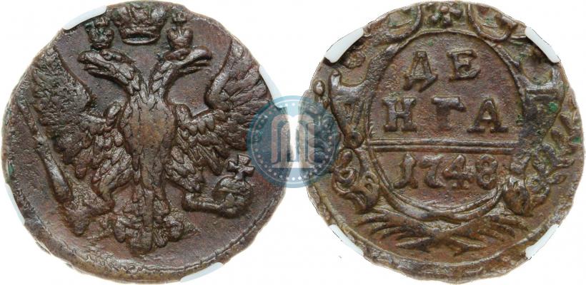 Фото Денга 1748 года  