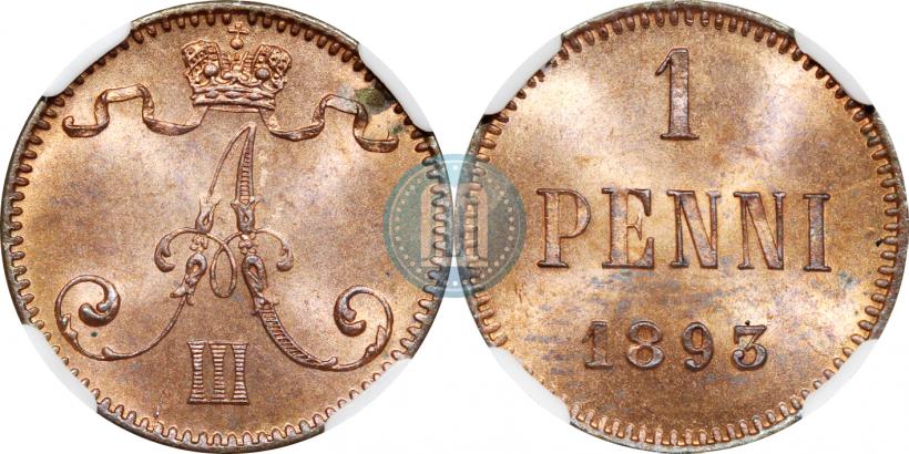 Picture 1 penni 1893 year  