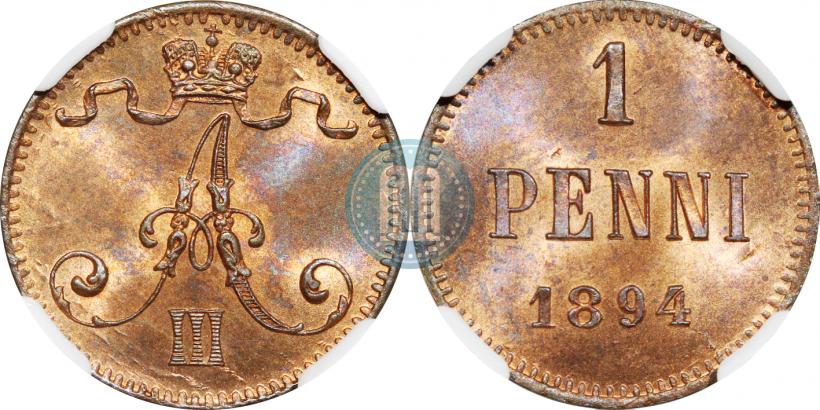 Фото 1 пенни 1894 года  