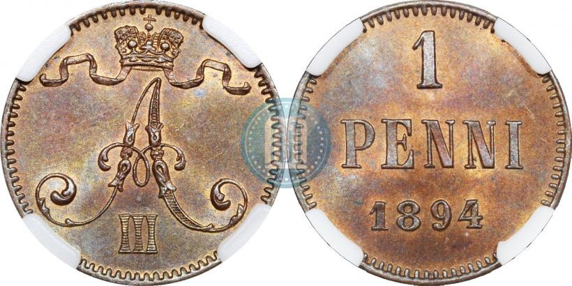 Фото 1 пенни 1894 года  