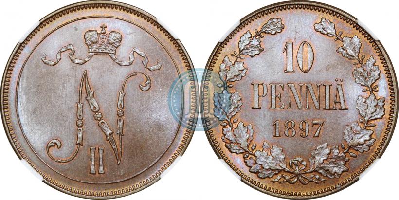 Фото 10 пенни 1897 года  