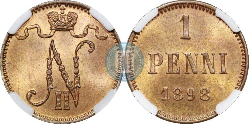 Фото 1 пенни 1898 года  