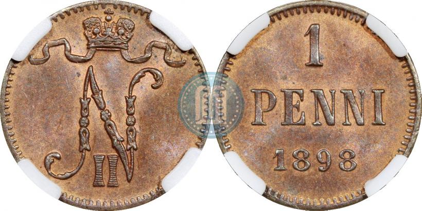 Фото 1 пенни 1898 года  