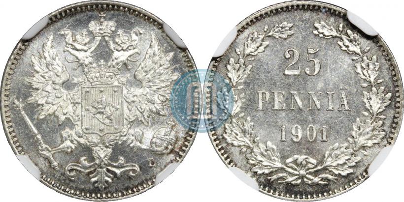 Фото 25 пенни 1901 года L 