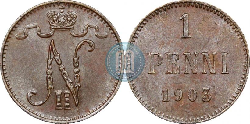 Фото 1 пенни 1903 года  