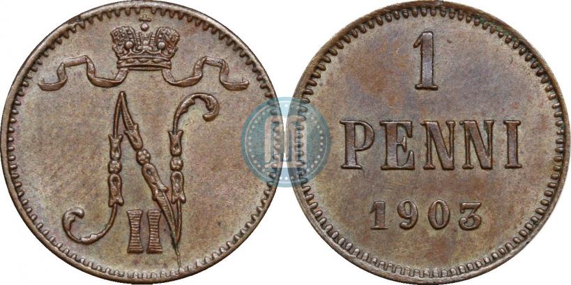 Фото 1 пенни 1903 года  